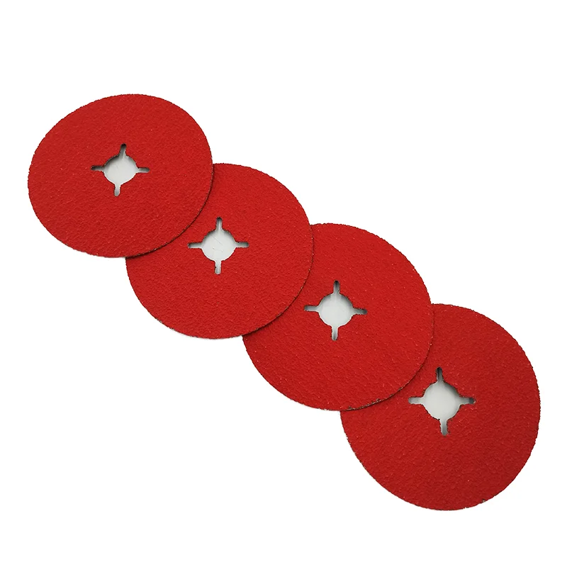 4.5inch Cross Hole Ceramic Resin Fiber Disc for Polishing Stone Metal