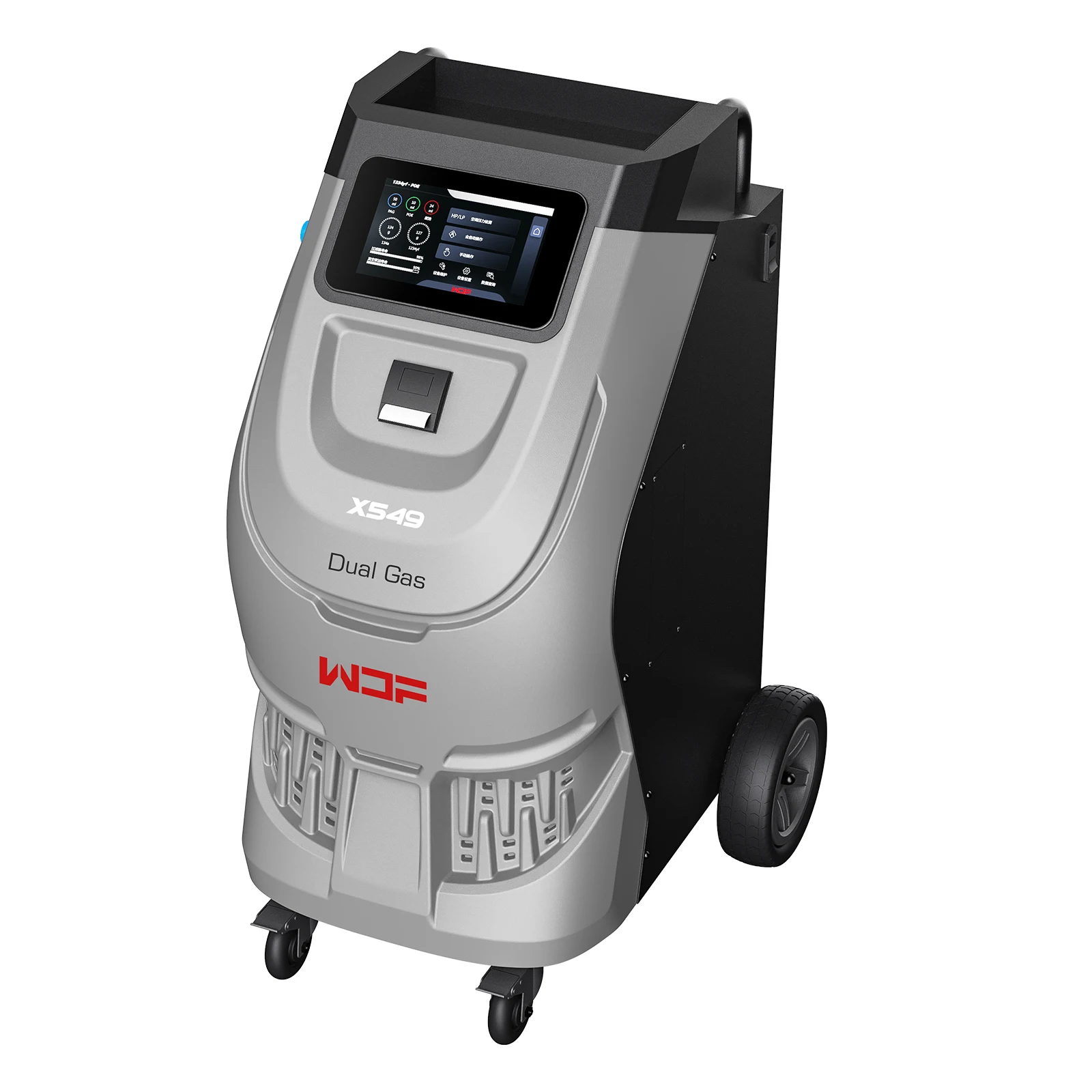 X549 Dual system Fully-automatic  A/C Service machine / for R134a and 1234yf  refrigerant gas recovering and refilling machine