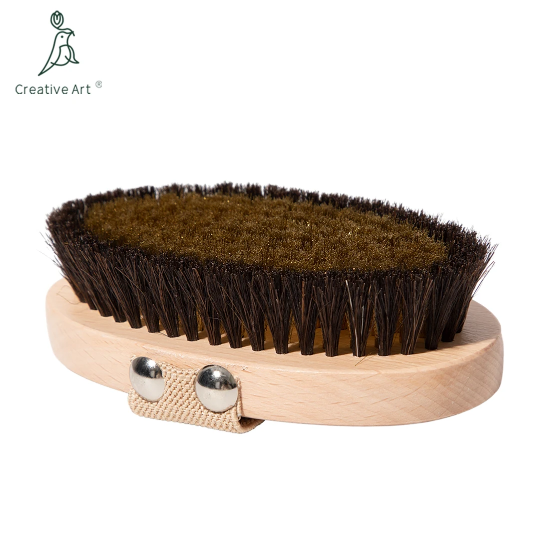 Wholesale Skin Wet Or Dry Shower Brush Black Body Bath Brush With Soft Boar Bristle  Buy Private Label Dry Skin