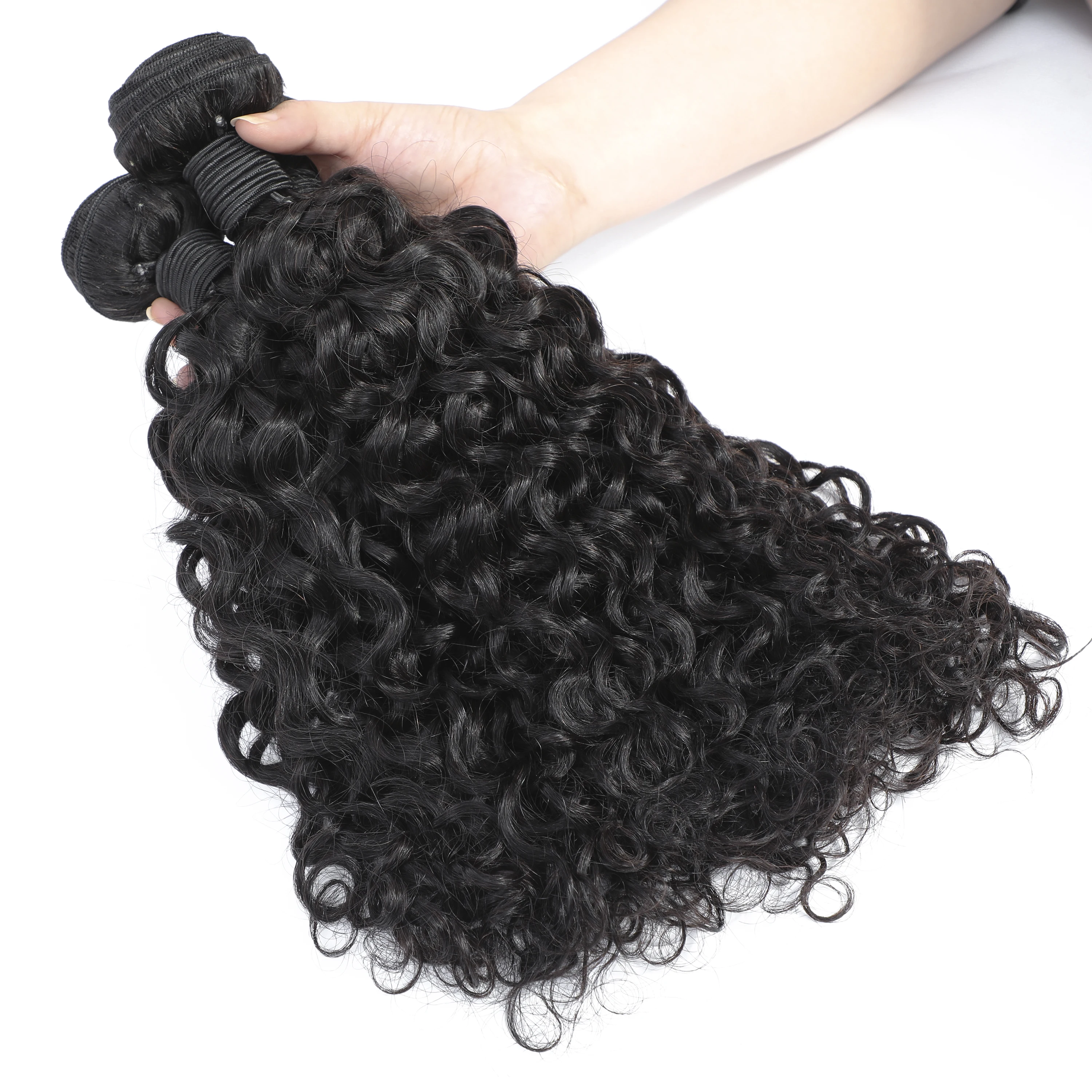 Wholesale Naturel 30Inch 36Inch Brazilian 360 Deep Body Wave Human Hair Bundle Body Full Lace Water Wave Human Hair