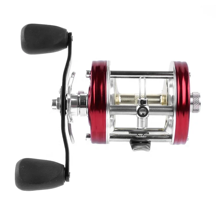 Wholesale red fishing hand reel japanese slow jigging deep fishing wheel surfcasting drum reel for fishing