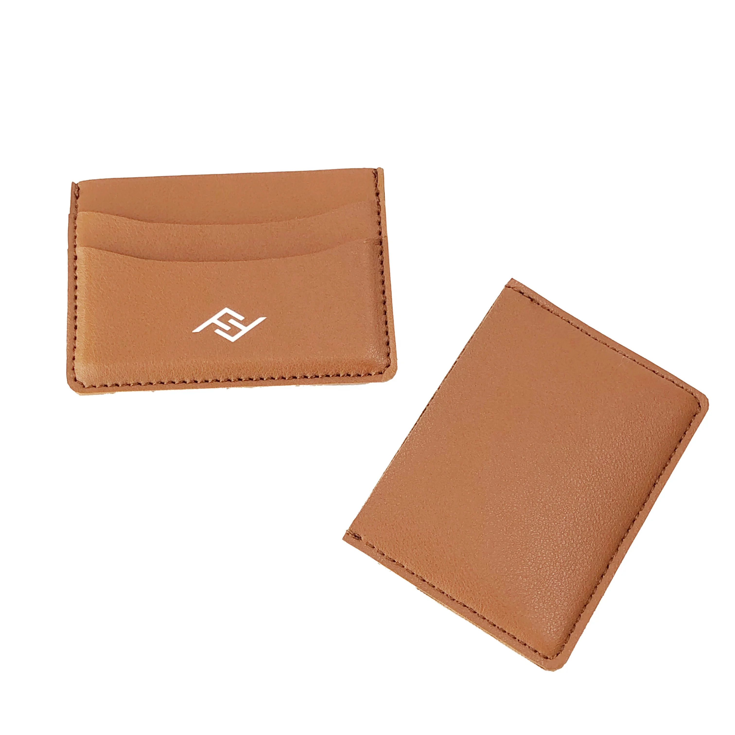 New Design card holder Fashion Leather credit card holder made front pocket id card wallet
