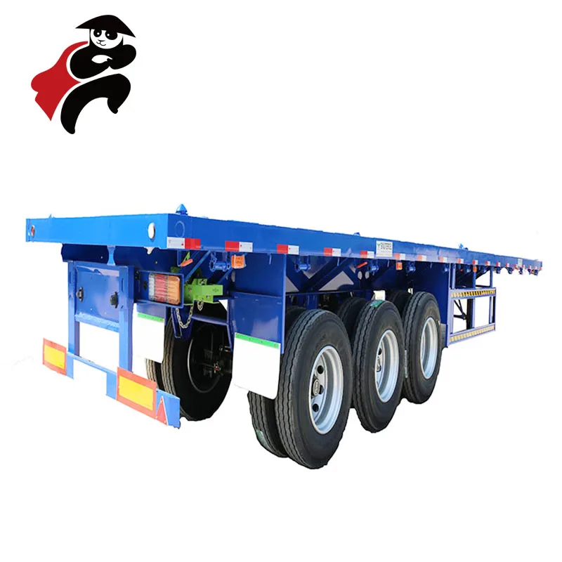 Factory Wholesale 2024 New Cheap Price 3 Alex Flatbed Sime Trailer
