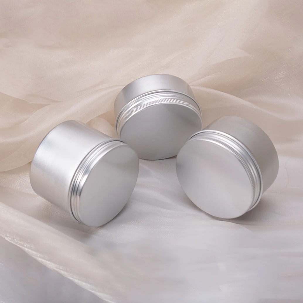 10g 30g 50g professional custom aluminum cosmetic jar round tin body cream packaging aluminum powder jar metal tin container