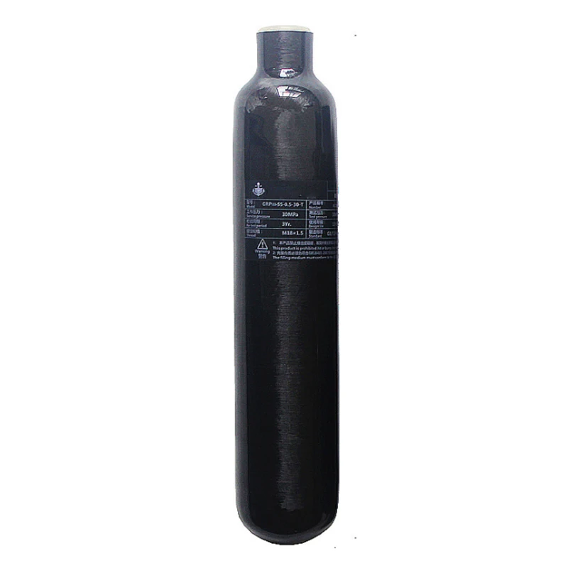 6061 Aluminum Alloy 300bar  Paintball 0.5L PCP Air Tank Carbon composite  fiber cylinder