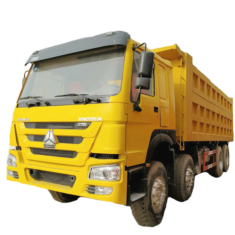 Used 8x4 12 Wheelers 375 hp 30 Cubic Meters 50 60 Ton Heavy Loading Mining Howo Dump Trucks With Sinotruk Engine