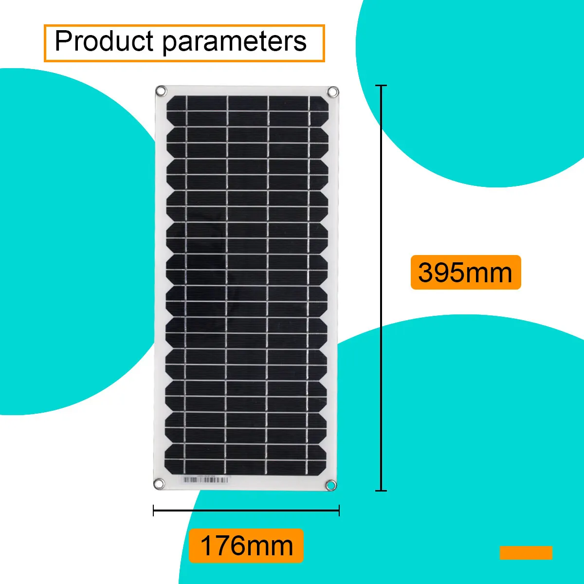 12Volts 10 Watts Portable Battery Charger Backup Power Solar Panel for Car Boat Batteries