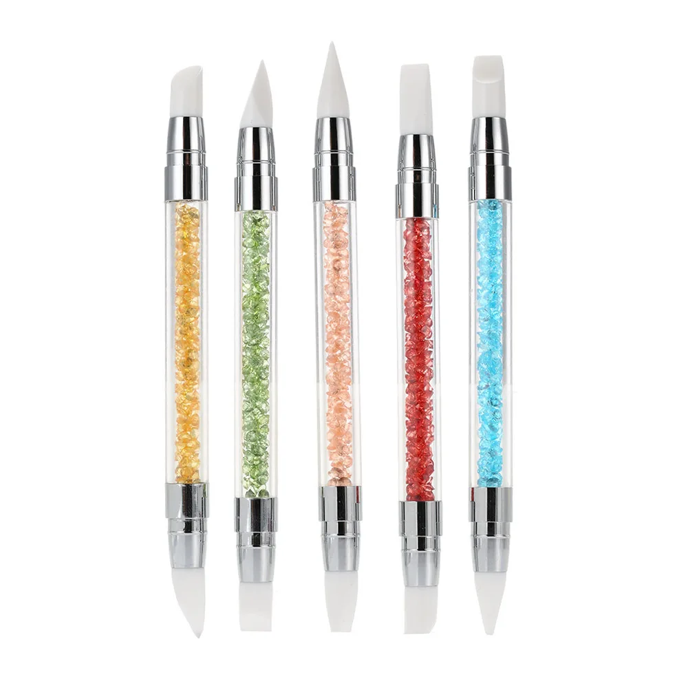 private label silicone dust acrylic nail art brush set