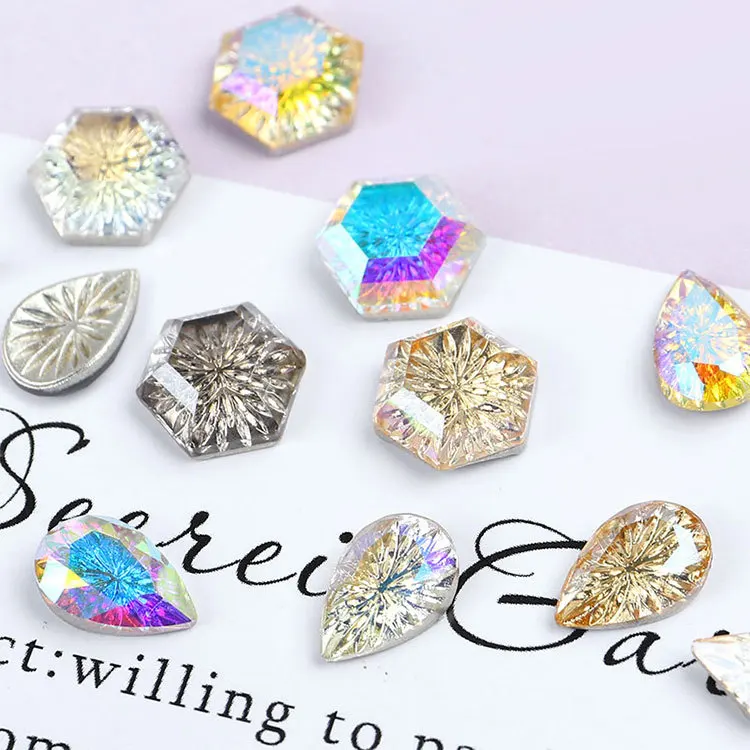 
New Arrival 3D Alloy Diamond Nail Decoration DIY Stone Accessories Nail Art Decoration 