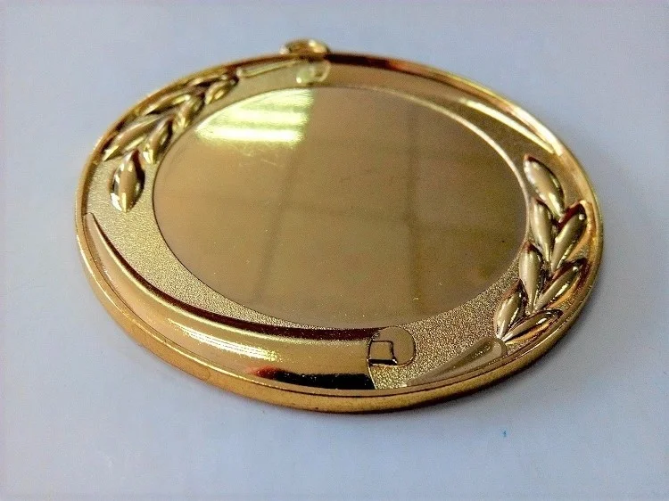 sparkle texture shiny brass custom award metal medal/blank medal