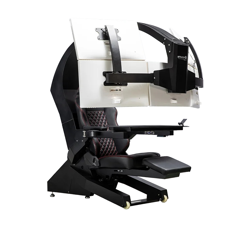 impertor works Luxury Home Office Reclining Zero Gravity IW-320 Gaming Cockpit Supports 1 To 5 Monitors For Lazy Boy design