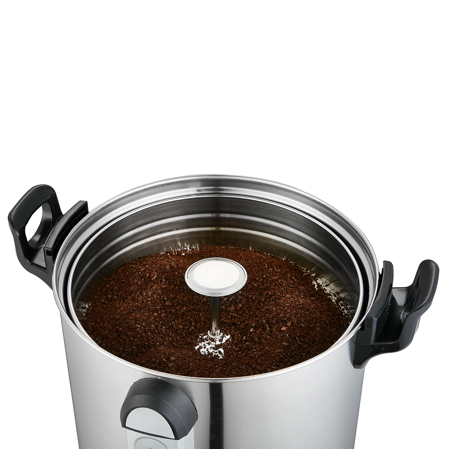 Popular Appliances Large Brewing Powder Coffee Maker 12L Coffee Boiler Machine with ETL Electric Silver Stainless Steel 1600W