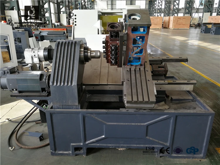 cnc slant bed CK46D-8 cnc lathe with drive tool