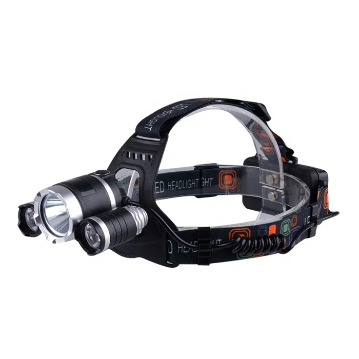 High Power Led Long Range Rechargeable Headlamp, Waterproof Hunting Headlight Head Flashlight Torch Bike Laser Led Headlamp