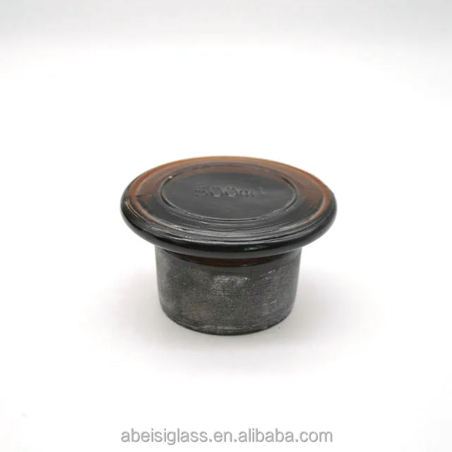 Wholesale 250ml 500ml Empty Reagent Bottle Amber Glass Apothecary Bottles With Glass Stopper