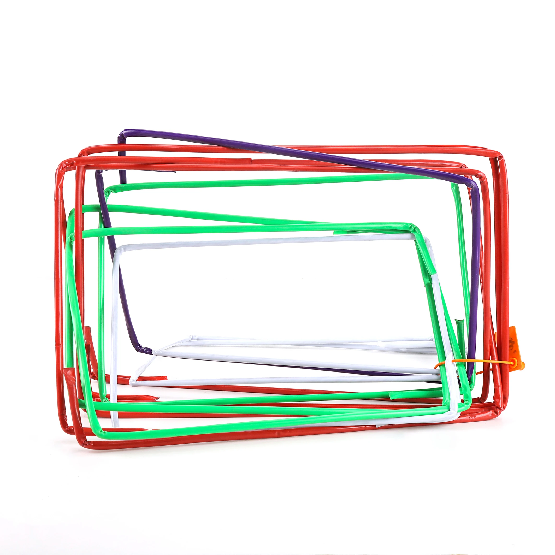 Newly designed semi-finished stainless steel crab cage frame with leather rubber to make crab and lobster cage iron frame