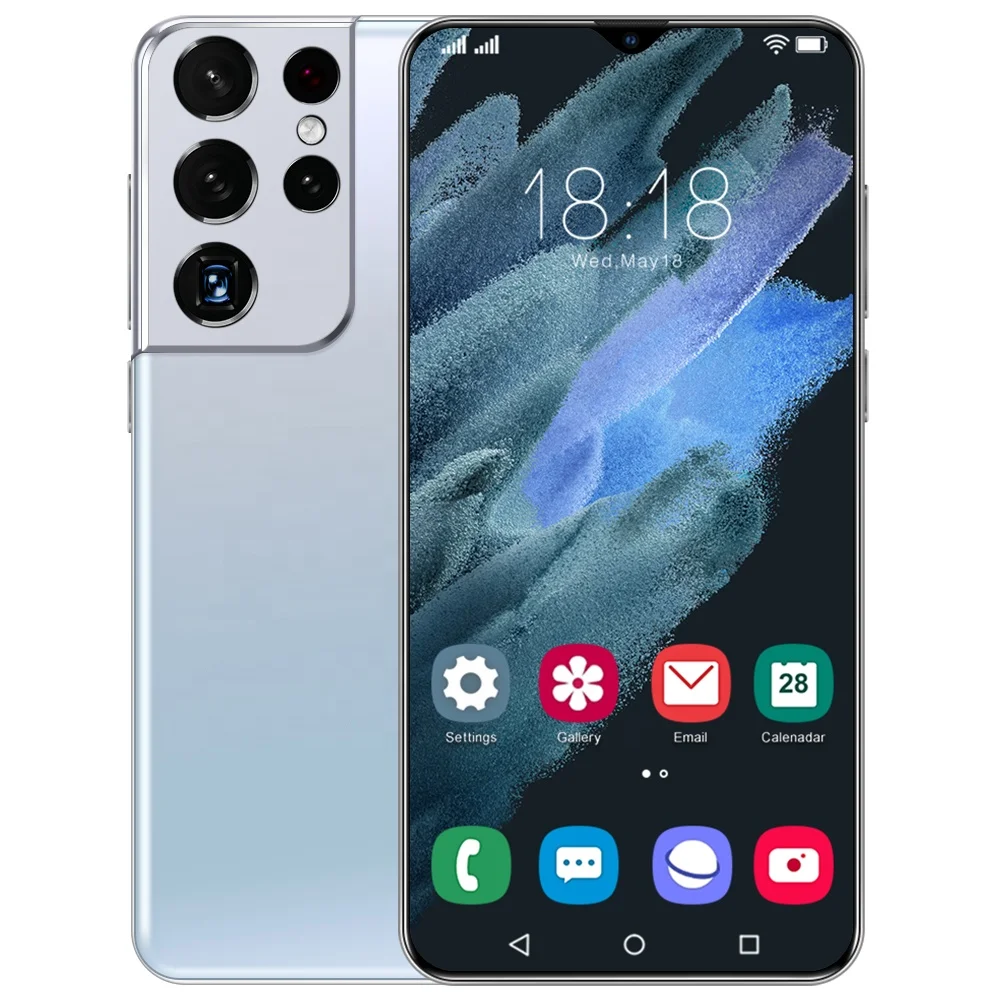 Hot sell S21ultra unlock 6.3inch 16+512gb cell phone 5g mobile phone for samsung galaxy s21ultra 1:1