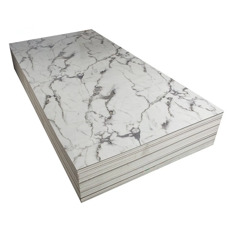 Light Weight Glossy PVC Marble Plastic Imitation Marble Sheet PVC Wall Panel Sheet