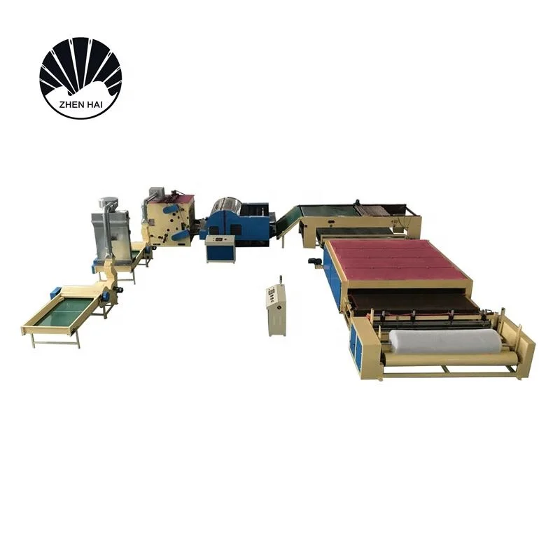 Термо-склеивание производственная линия WJM-3 клей свободный вата машина ваты без