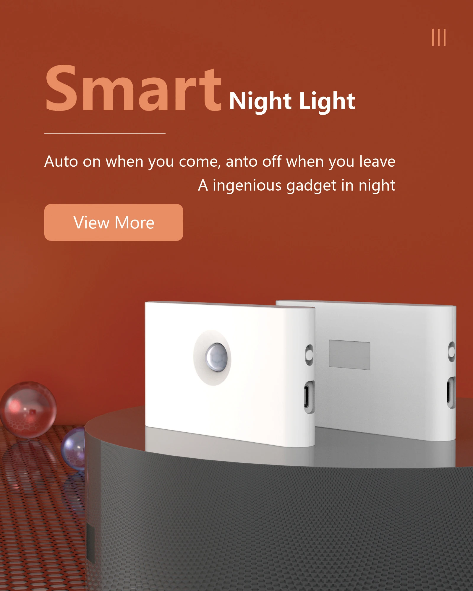 3 Modes Smart Sensing Night Light Magnetic Install Removable Induction Night Lamp For Wardrobe Stairs