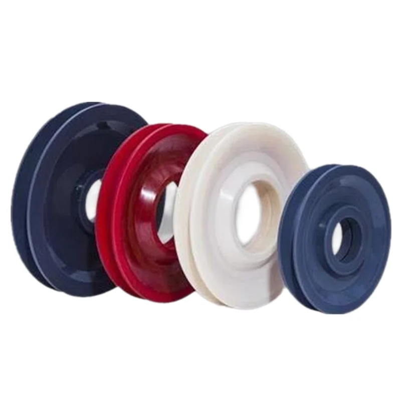 Tower crane pulley U-shaped bearing nylon wheel plastic walking Wire rope pulley sheaves