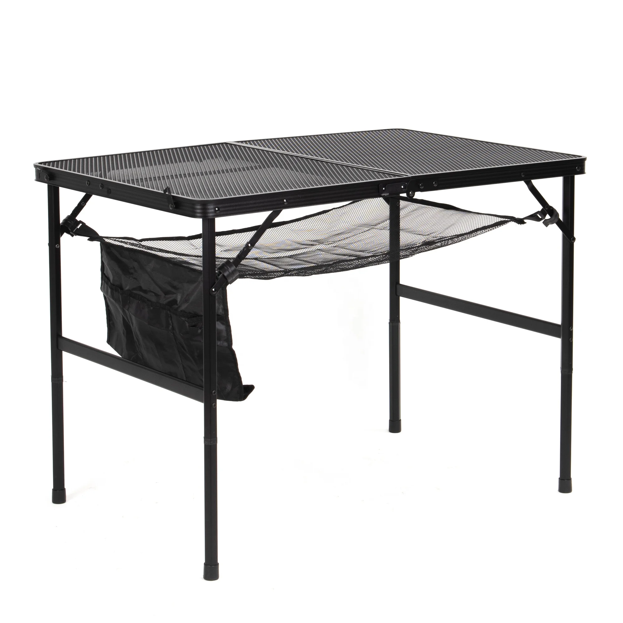 Folding Camping Table Mesh Bag, Side-Pocket Lightweight, Carry Handle for Ou
