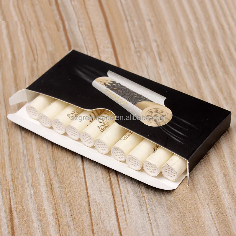 wholesale 8 10 12mm CHARCOAL carbon activated ceramic filter tips glass paper rolling hookah accessories joint tips custom logo