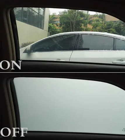 PDLC Car Window Privacy Film Auto Grey PDLC Film Smart Tint Switchable Electric White Dimming Glass Electronic Film for Vehicles