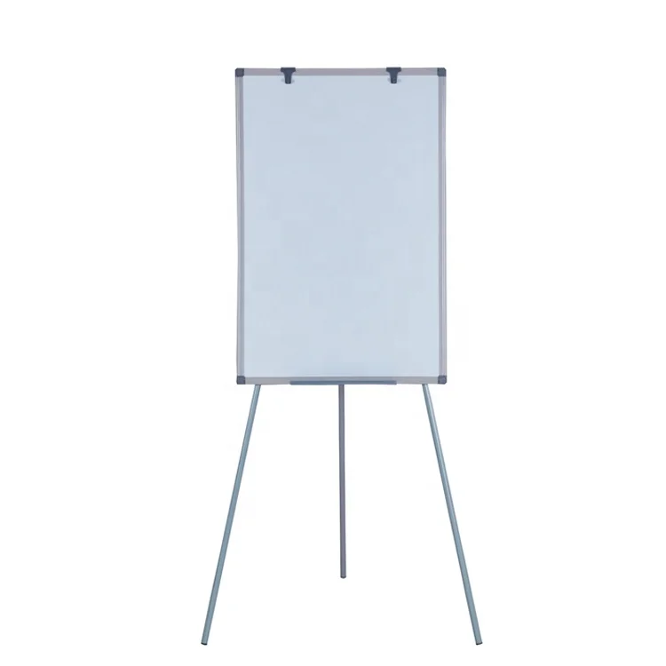 
Flip chart whiteboard easel office height adjustable magnetic dry erase white board flip chart easel with stand 