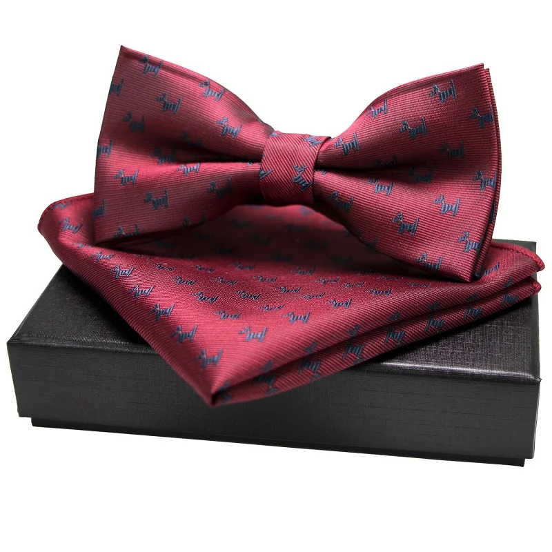 Модный дизайн на заказ Подарок годовщину Классические деловые ЖАККАРДОВЫЕ мужские галстуки-бабочки для свадьбы