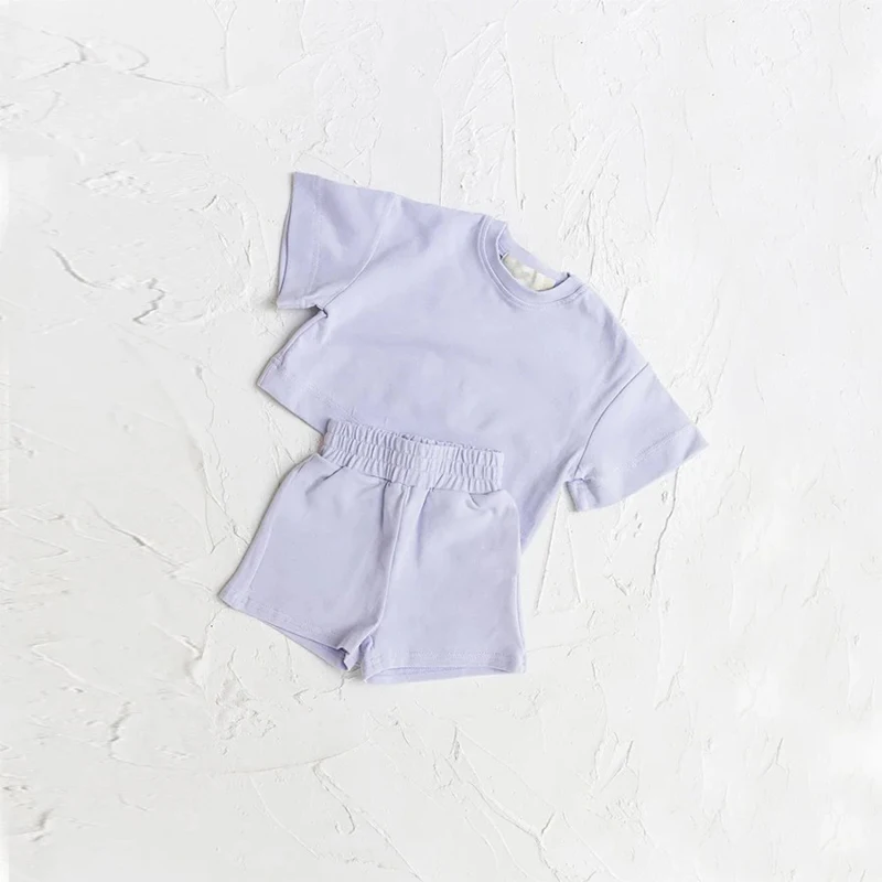 Organic cotton Boys clothing set summer Kids T-Shirt and Shorts Set kids shorts and muscle shirt sets 2 piece for children