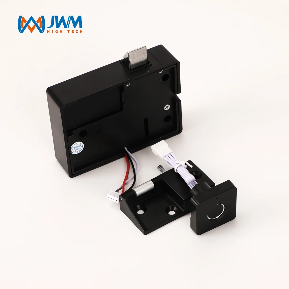 JWM electronic keyless biometric 20 Groups fingerprint drawer lock indoor anti-theft cabinet lock