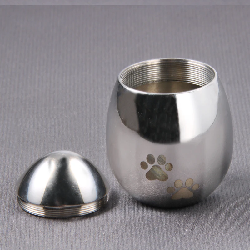 Factory Direct Customized Metal Memorial Urn Pet Multi-Styles Polishing Pet Ashes Urn