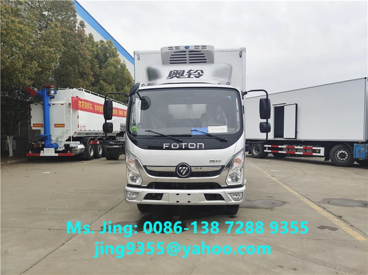 New FOTON 4x2 Meat Transport Box Truck 5 Ton Refrigerated Truck For Sale in Philippines