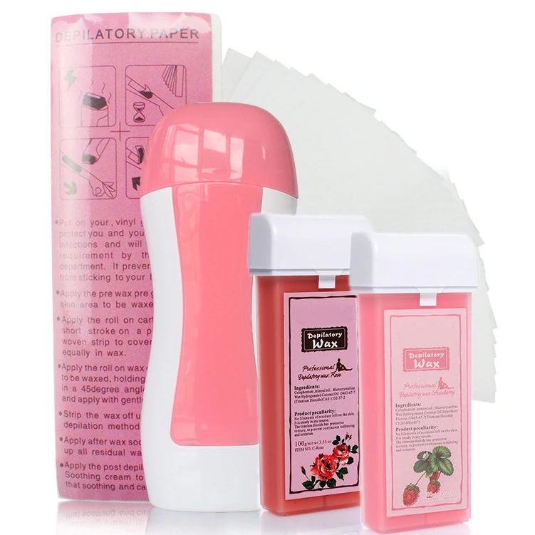 
Risesun Single Mini Roller on Depilatory Cartridge Wax Heater Hand Held Paraffin Waxing Warmer Machine 