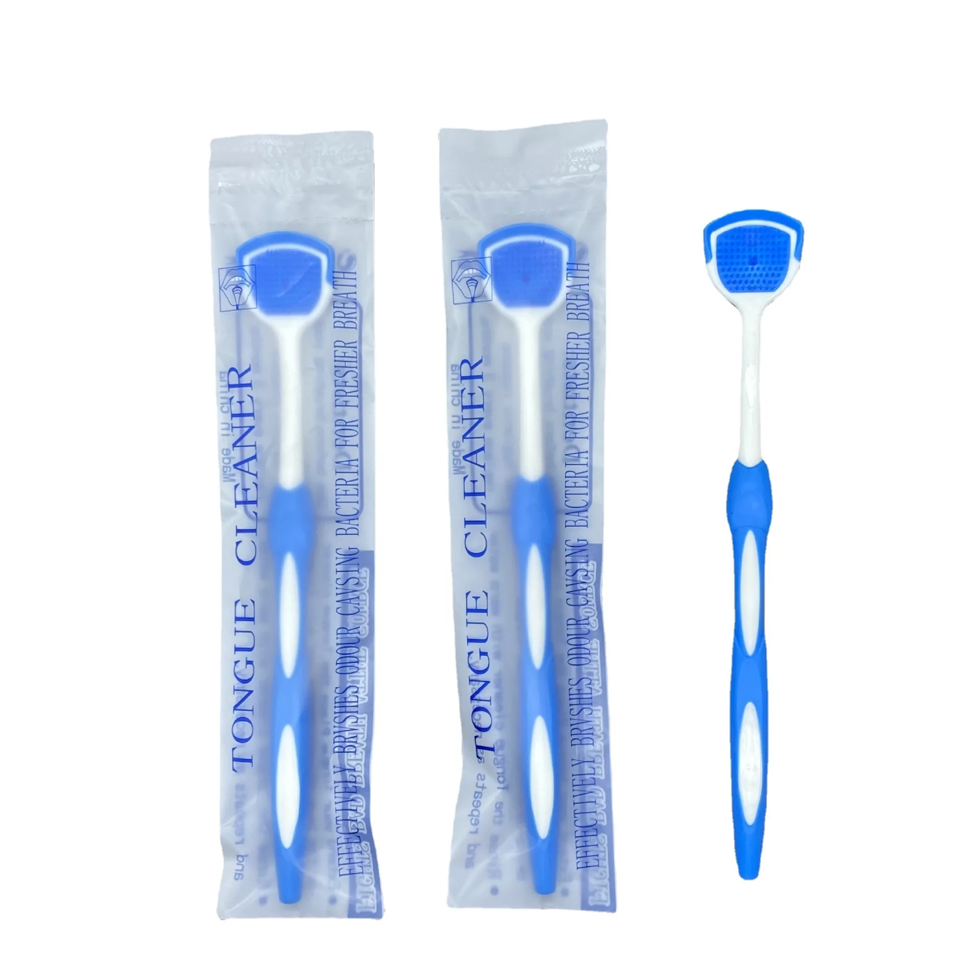 Private label tongue remover silicone toothbrush head tongue scrapper tongue cleaner