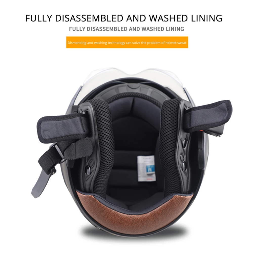 JDS Motorcycle Helmet Moto Vintage Motorbike Scooter Chopper Moto Helmet Retro Crash Helmets Motorcycles Bike Pilot Jet Helmet