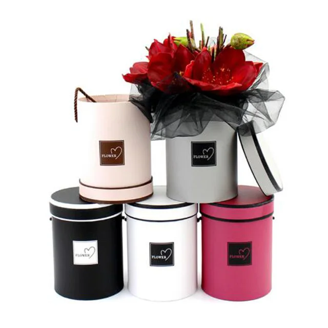 custom design paper cardboard fancy printed rose flower shipping box wholesale packaging