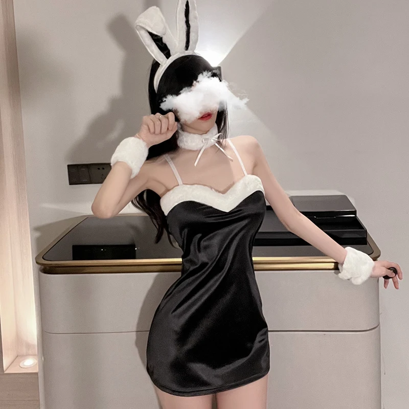 Black Bunny Sexy Cosplay Lingerie Set 2022 Underwear