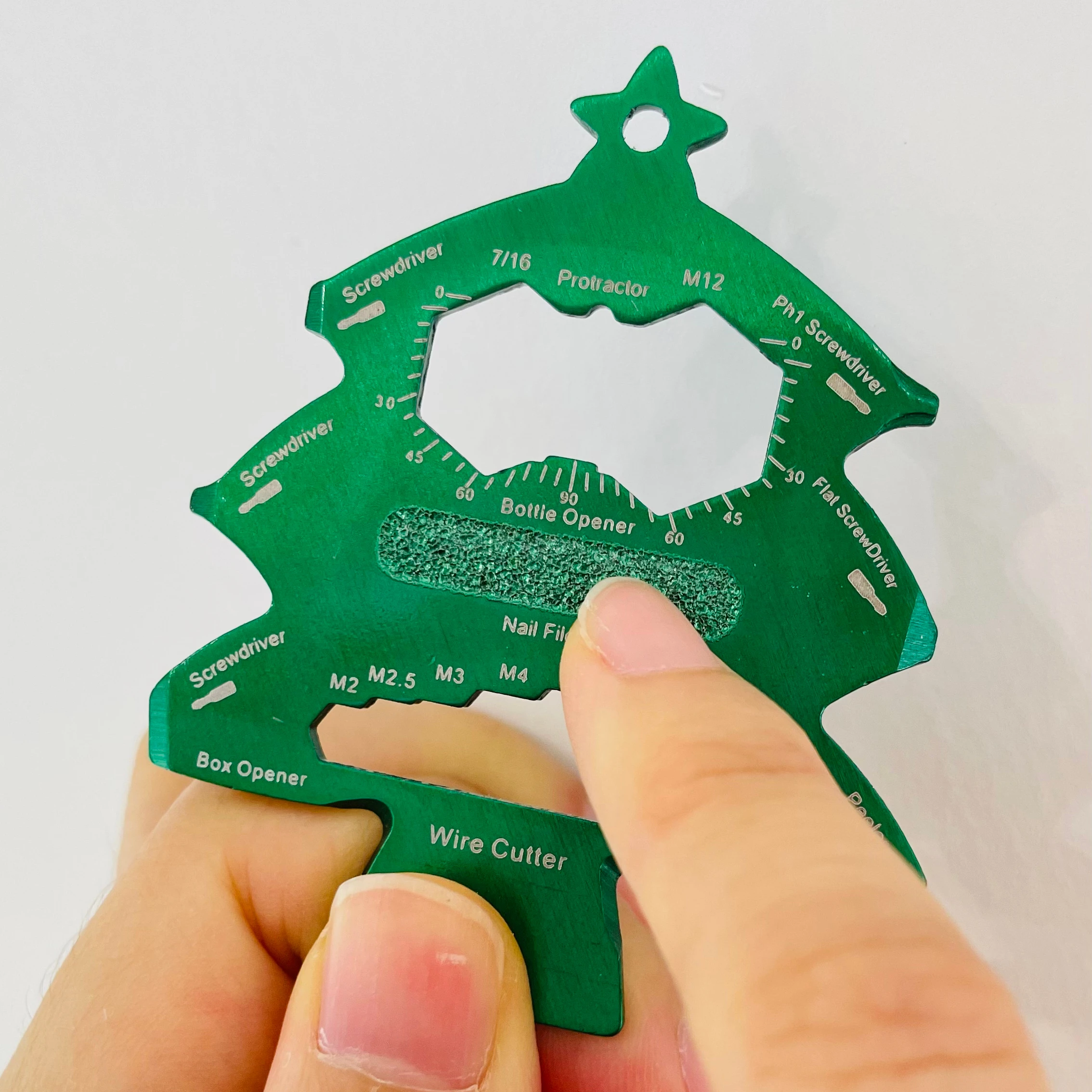 Promotional Party Personalized Souvenir Corporate Business Gift Giveaway Mini Gifts Card Multi Tool Christmas Tree Keychain