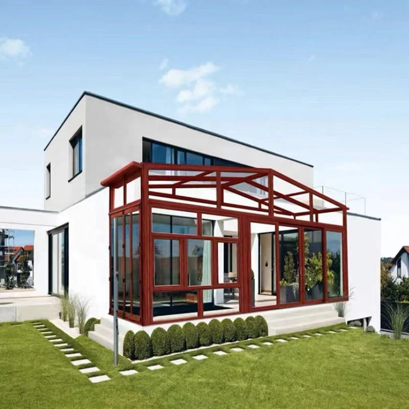 EROMMY Sunroom всезонная беседка солярий оцинкованная стальная крыша алюминиевая рама для улицы
