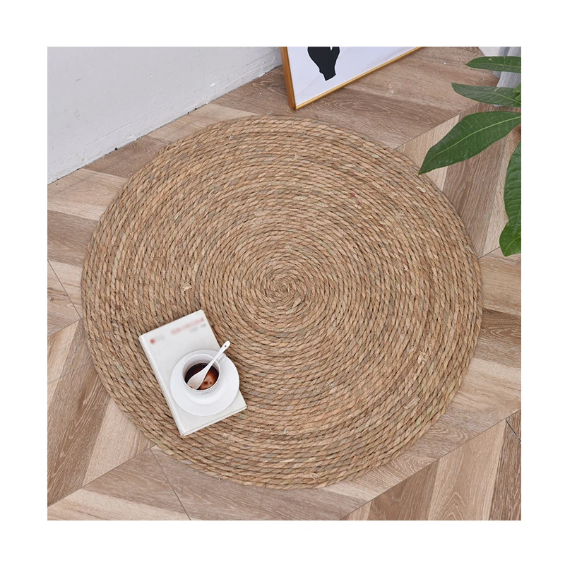 eco friendly straw carpet bedroom rug living room carpets natural Anti-Slip Handmade Very Cheap Price Round Rugs For Home Decor