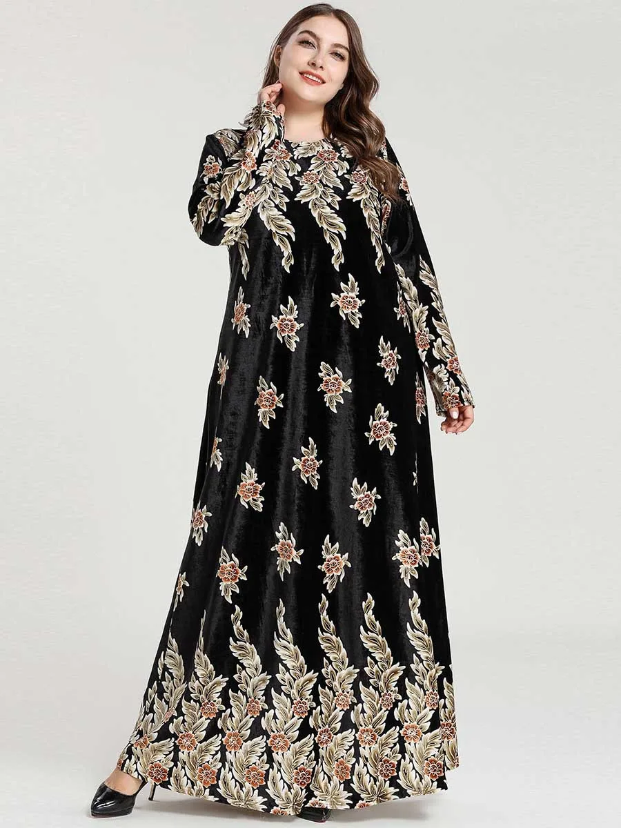 
Turkish Muslim Long Sleeve Maxi Dress Niqab Muslim Islamic Clothing Vestido Kaftan Dress Muslim Abayas From Dubai Women 2020 