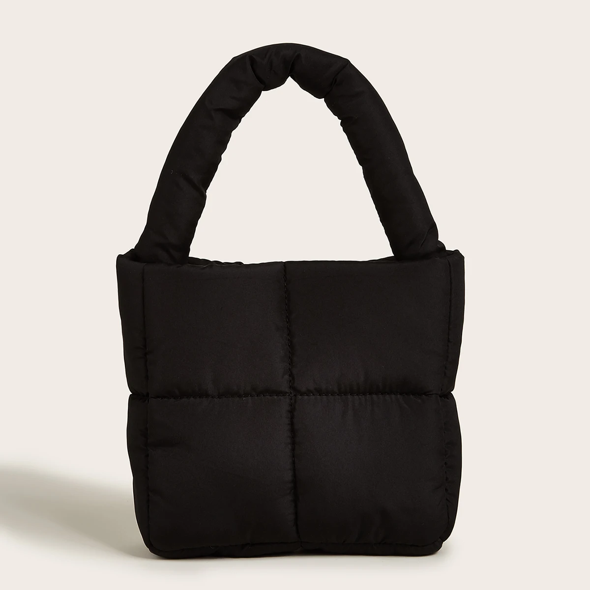 Luxury Space Cotton Down OEM Puffer Tote Handbags Women Shoulder Bags Shopping Bag Fashion Bags for Ladies Girls Optional CN;GUA