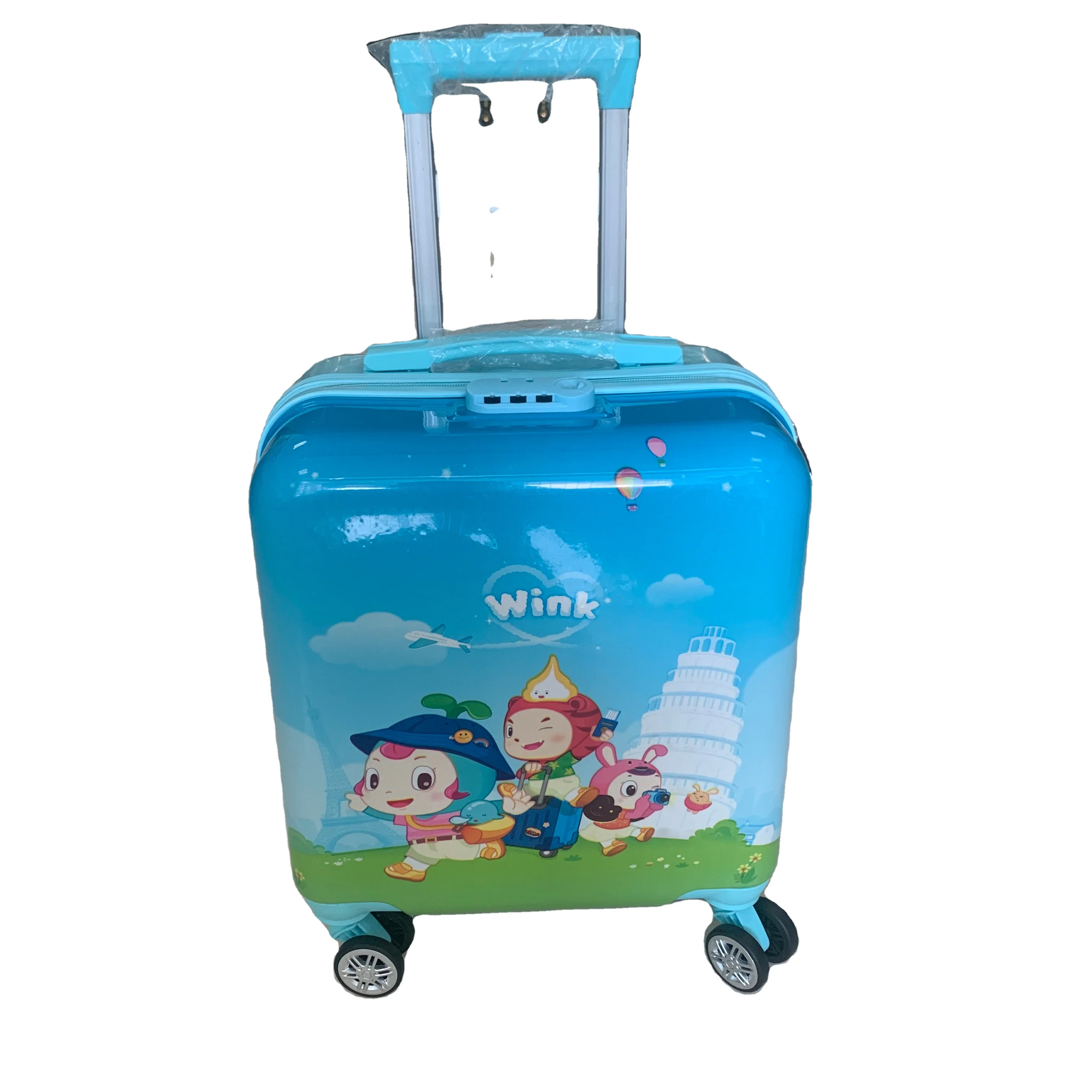 custom cheap Abs carry on hardshell kids travel bags travelling 3pc luggage sets suitcase on wheels 20 inch baggage sets