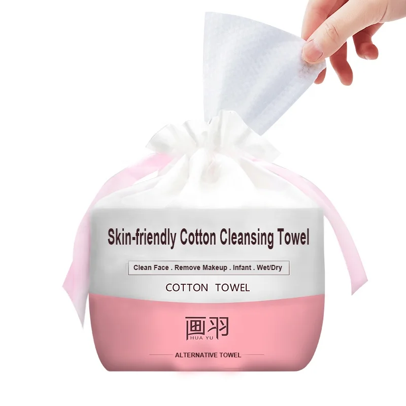 HUAYU Beauty Tools 60pcs Natural Custom Logo Private Label Makeup Remover Wipes