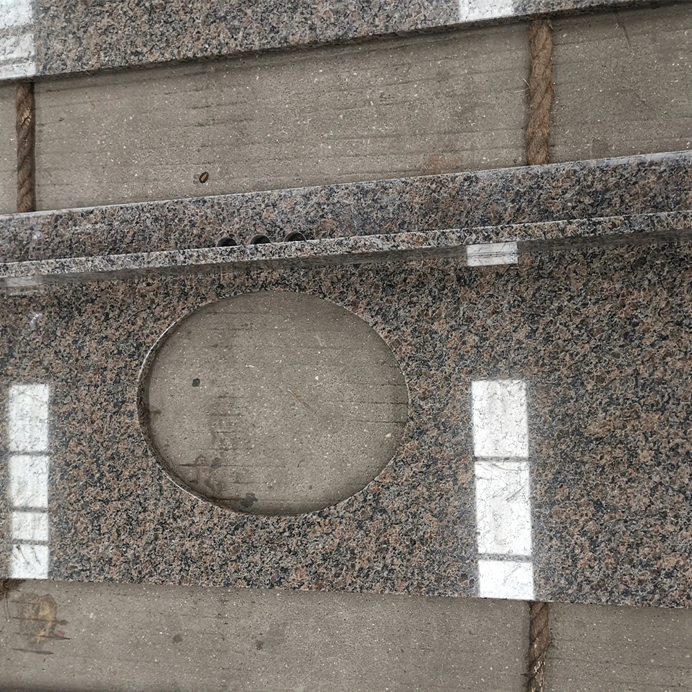 AST OEM/ODM Popular High Quality Natural Polished Caledonia Brown Granite Slab Tiles  for Flooring and Walling