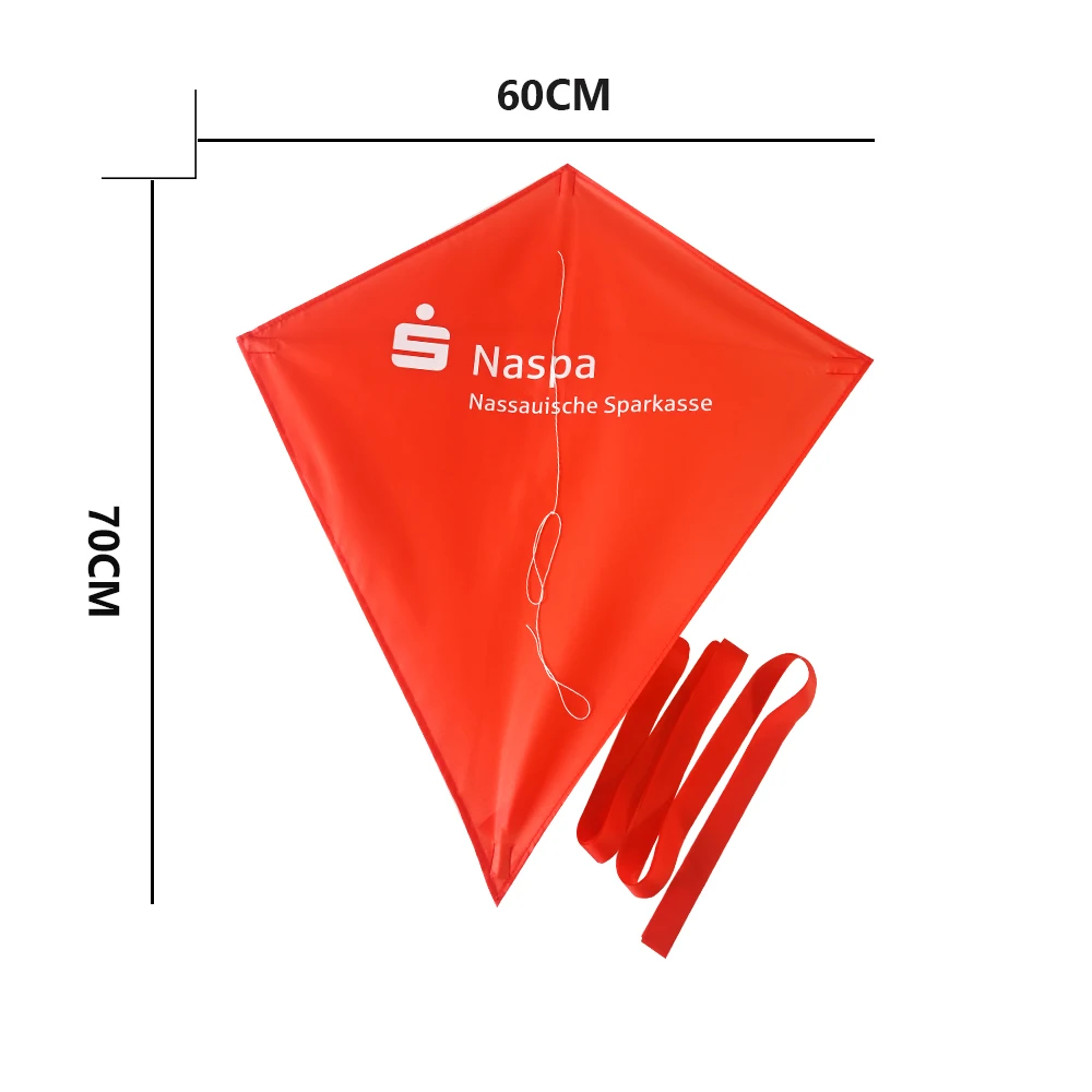 Hot sale Diamond kite with custom logo printed for promotion
