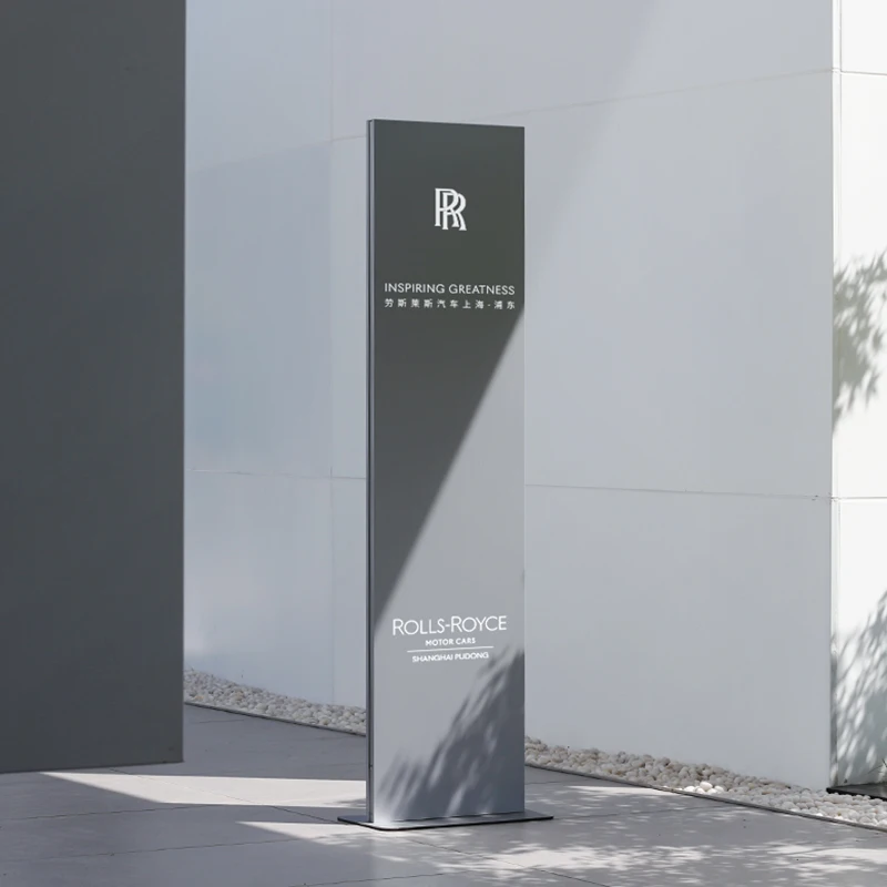 Customized Metal Freestanding Wayfinding Sign Board for Outdoor Use for Airport Shopping Mall Car Parking Advertising