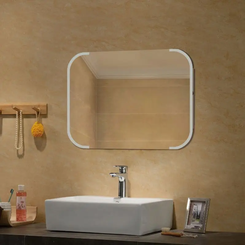 Frameless Led Luxury Mirror For Home Lighted Hotel Bathroom
